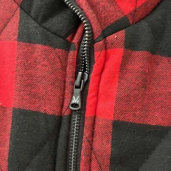 Michelle Mae XS Buffalo Plaid Zipper Vest - Picture 2 of 8